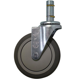 SWL 5x1.25 GR/RUBB STM 13/16x2-3/16 DCC  - 300 - 399 Lbs            ( 137 - 181 kg ) - CASTERS