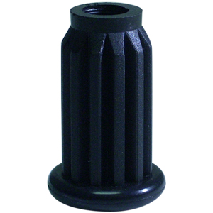 SOCKET PLAST 1'' 7/16 ROUND BLK  - - NONE - - ADAPTERS