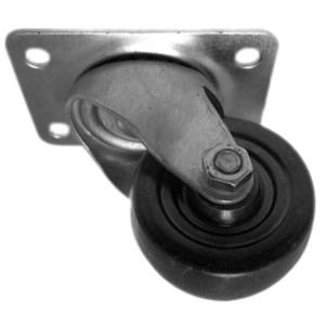 SWL 2 1/2'' S.R. PLT BLACK  - CASTERS